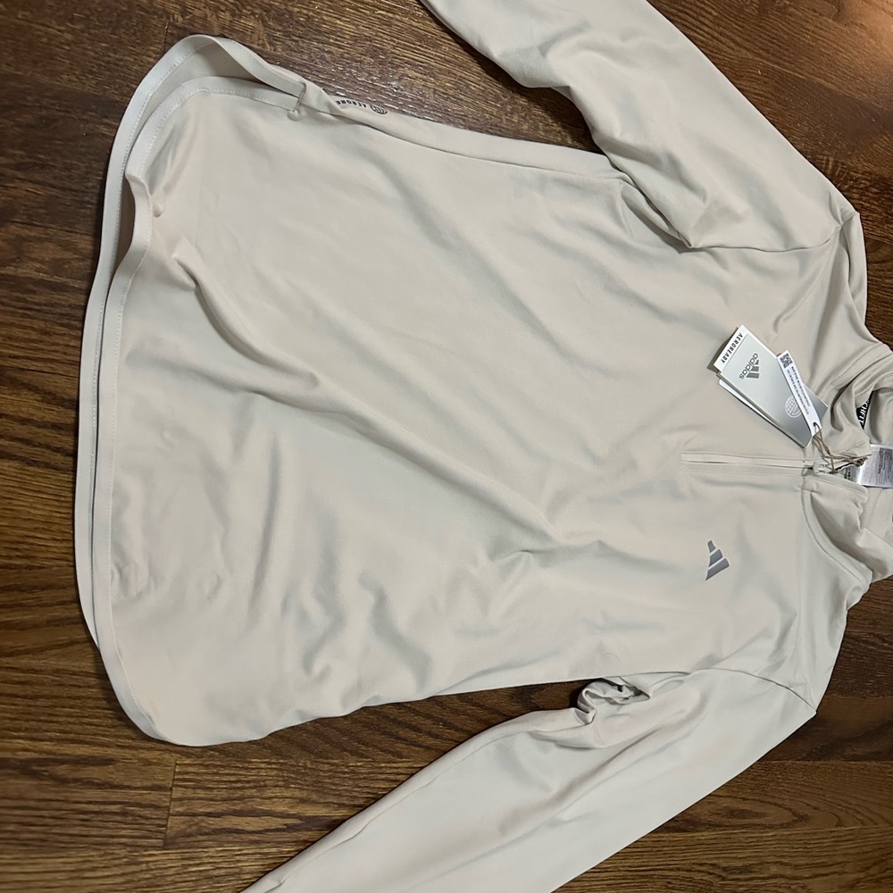 Adidas Beige Long Sleeve Top